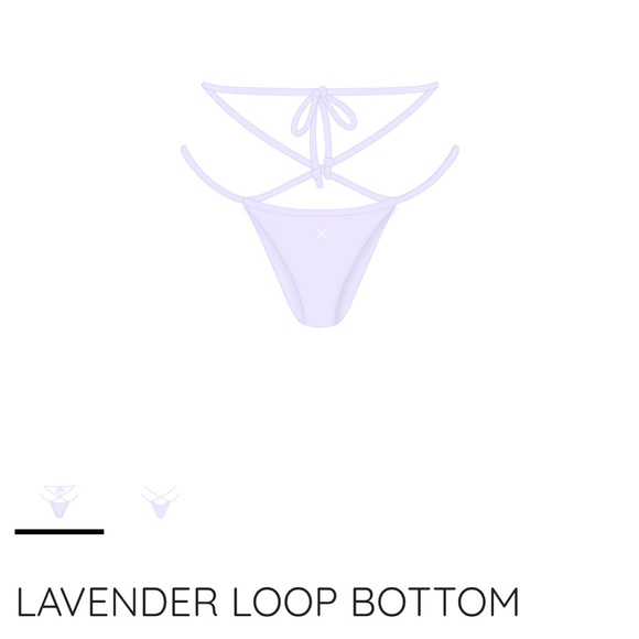 Boutine LA lavender loop bottoms- xs - Picture 2 of 3